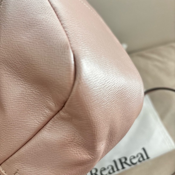 COACH Small Campbell Turnlock Blush Pink Leather Crossbody Camera Bag - Picture 9 of 13